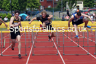 Mens under-20s 110 metres hurdles, 2021 Northern Senior and Under-20s Champs., Leigh. Photo: David T. Hewitson/Sports for All Pics